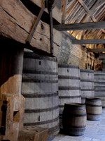 VIN05 Clos de Vougeot Wine Press and Barrels